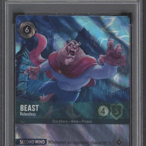 Beast Disney Lorcana Rise of the Floodborn #210 PSA 9