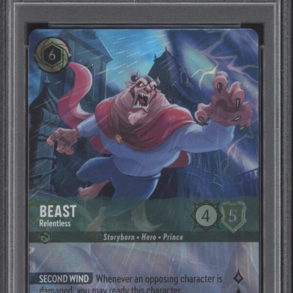 Beast Disney Lorcana Rise of the Floodborn #210 PSA 10