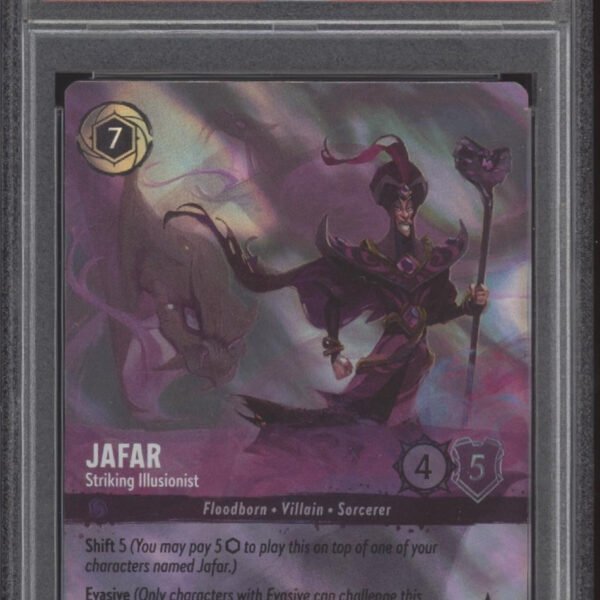 Jafar Striking Illusionsist Disney Lorcana Into the Inklands Enchanted #208 PSA 9
