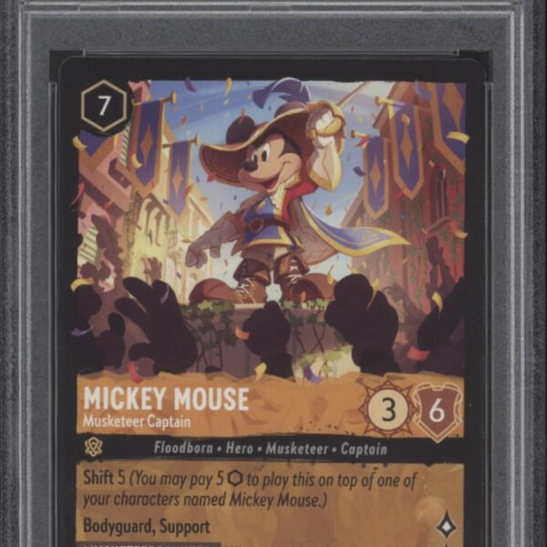 Mickey Mouse Musketeer Captain Disney Lorcana Ursula's Return #16 PSA 9