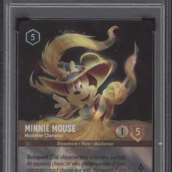 Minnie Mouse Musketeer Champion Disney Lorcana Ursula's Return Enchanted #206 PSA 9