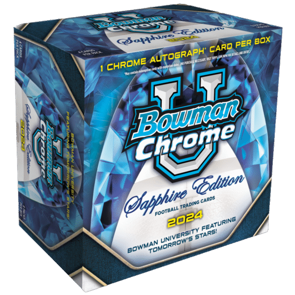 2024 Bowman Chrome University Football Sapphire Edition Box