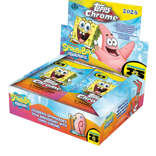 2025 Topps Chrome Spongebob Squarepants 25th Anniversary Hobby Box