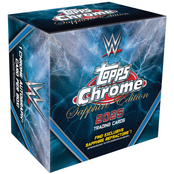 2025 Topps Chrome WWE Sapphire Edition Box