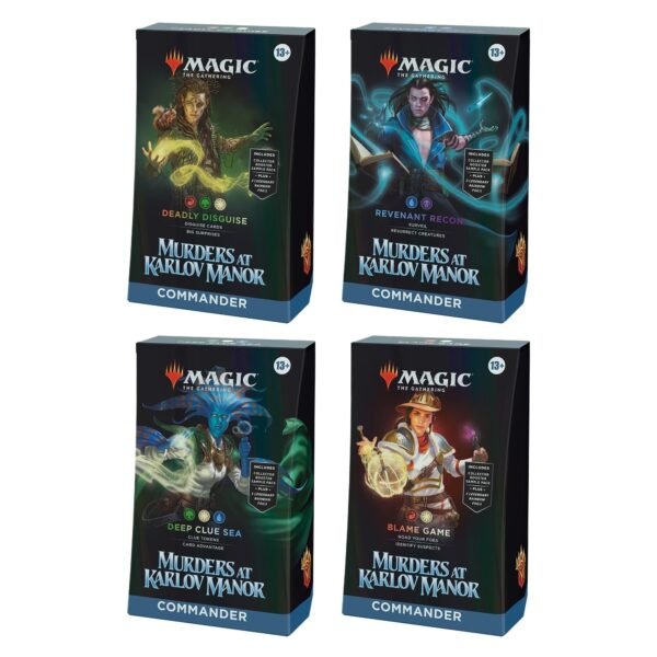 Magic the Gathering: Murders at Karlov Manor Commander Decks[Set of 4]