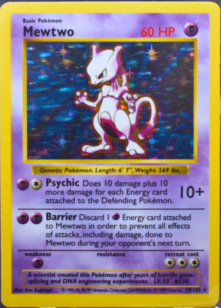 1100c293-d611-475a-8df0-00b554f817bc_1024x1024.png Mewtwo - Base Set (Shadowless) (BSS) (Unlimited) - Image 1