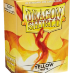 Dragon Shield Sleeves: Yellow Matte (Box Of 100)