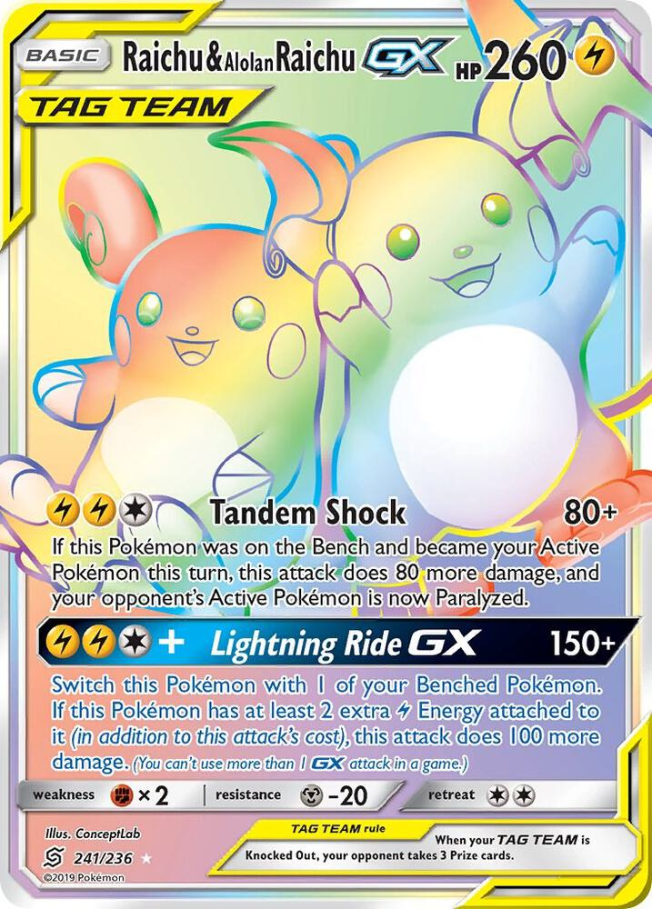 194980_in_1000x1000-2_1024x1024.png Raichu & Alolan Raichu GX (Secret) - SM - Unified Minds (SM11) - Image 1