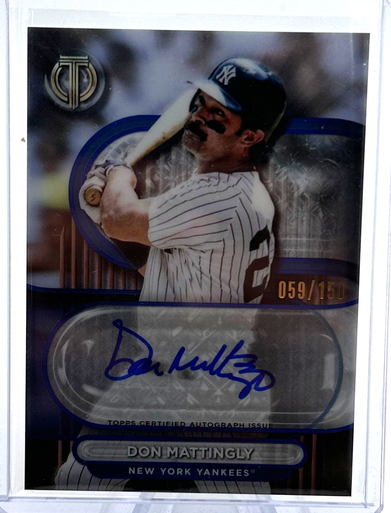 2BE3CC5E-DA76-43F6-8DDA-C2DE4F1EDFEA_1024x1024.png 2024 Topps Tribute - Don Mattingly TA-DM - Blue Auto 059/150 - Image 1