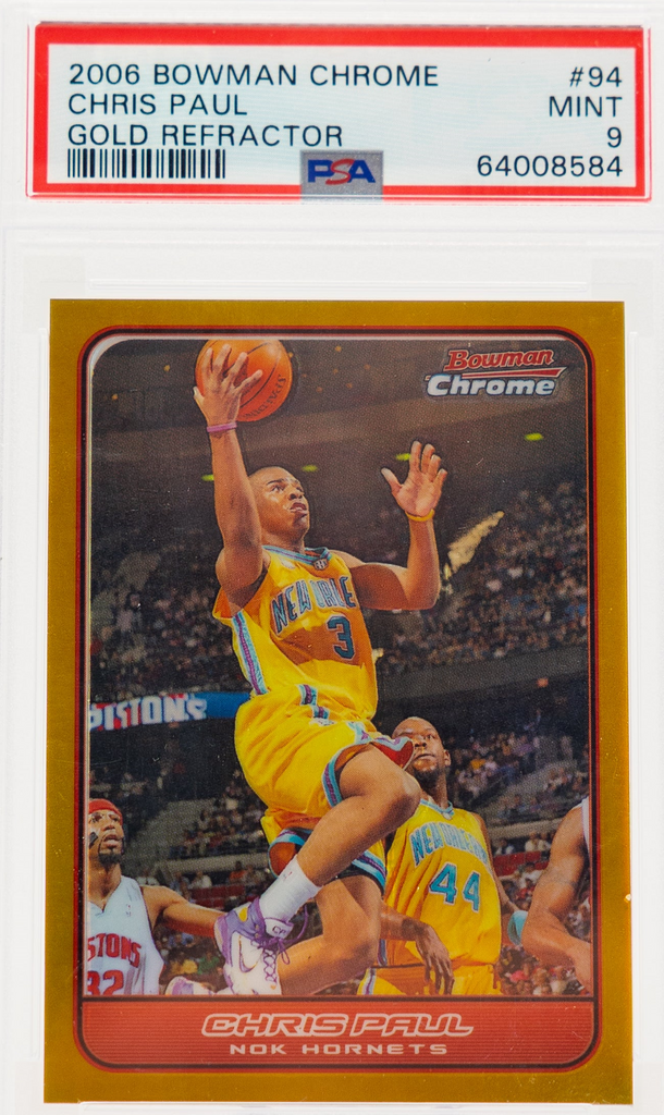 2R7A7158_1024x1024.png 2006 Topps Bowman Chrome - Chris Paul 94 - Gold /50 - PSA 9 - Image 1