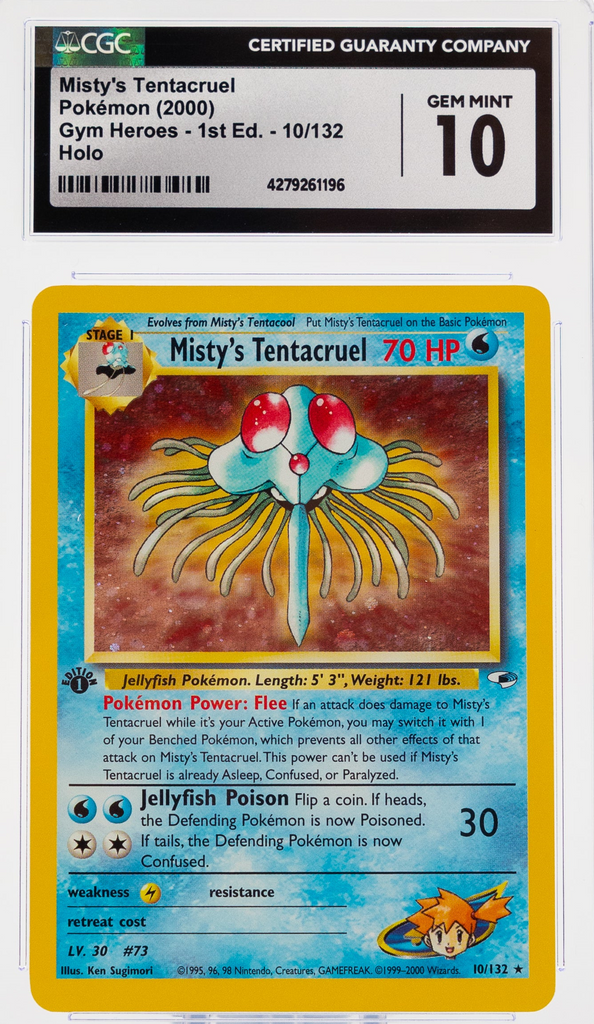 2R7A7365_1024x1024.png Misty's Tentacruel 10/132 Gym Heroes 1st Edition - 2000 Pokemon - CGC 10 - Image 1