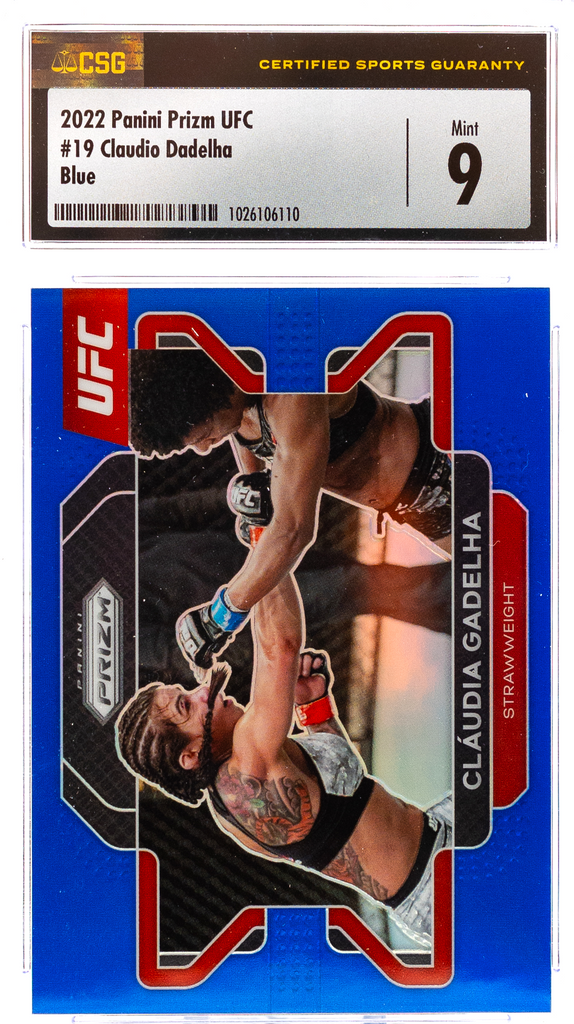2R7A7901_1024x1024-1.png 2021 Panini Prizm UFC - Claudia Gadelha 19 - Blue /199 - CSG CGC 9 - Image 1