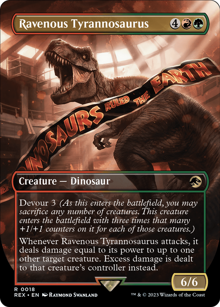 2be38927-637b-4dce-b228-83ce4f50c4a4__68693_1024x1024.png Ravenous Tyrannosaurus (Borderless) - Universes Beyond: Jurassic World Collection (REX) - Image 1