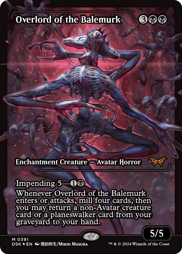 49993a18-f733-4d1f-b629-12fc45cbb327__26350_1024x1024-1.png Overlord of the Balemurk (Showcase) - Duskmourn: House of Horror (DSK) - Image 1