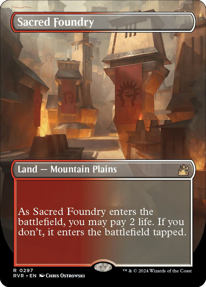 517690_in_1000x1000_442a8856-af04-49ee-9a6f-204ba64e3ad5_1024x1024.png Sacred Foundry (Borderless) - Ravnica Remastered (RVR) - Image 1