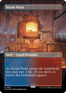530040_in_1000x1000Small_1024x1024.png Steam Vents (Borderless) - Ravnica: Clue Edition (CLU) - Image 1