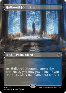 539288_in_1000x1000Small_1024x1024-1.png Hallowed Fountain (Borderless) - Ravnica: Clue Edition (CLU) - Image 1