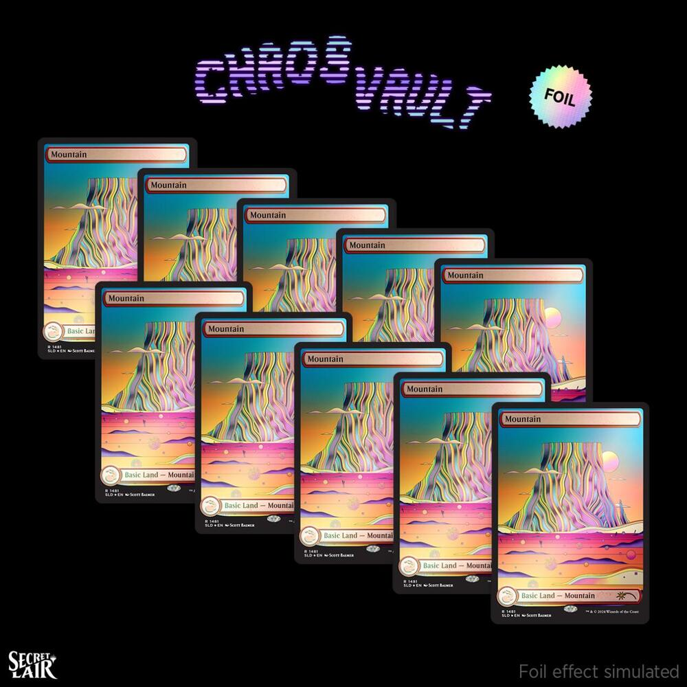 610793_1_in_1000x1000_e8e38cd1-3a50-4d99-8591-b6ad69f6d7d8_1024x1024.png Secret Lair Drop: The Strange Sands: Mountain - Rainbow Foil Edition - Secret Lair Drop Series (SLD) - Image 1