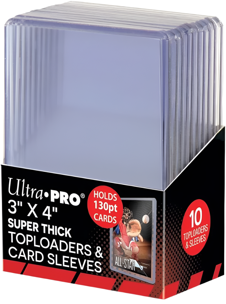 61k64nd1MQL._AC_UF894_1000_QL80_1024x1024.png Ultra PRO 3" x 4" Super Thick 130pt Toploaders (10 Pack) - Image 1