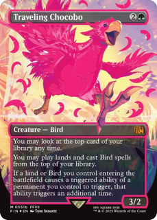 630947_in_1000x1000Small_1024x1024-1.png Traveling Chocobo (Borderless) (Neon Ink Pink) - Final Fantasy (FIN) - Image 1