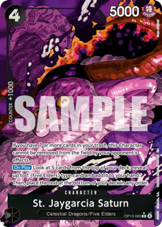 657353_in_1000x1000Small_1024x1024.png St. Jaygarcia Saturn (Alternate Art) - Carrying On His Will (OP13) - Image 1