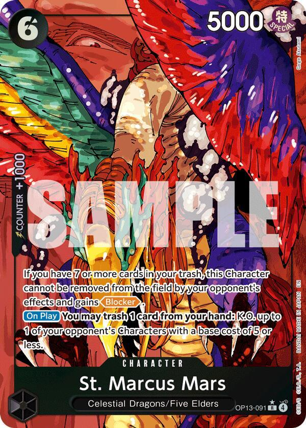 657367_in_1000x1000_7869d7b3-37d4-44a1-9025-884109438cff_1024x1024-1.png St. Marcus Mars (Alternate Art) - Carrying On His Will (OP13) - Image 1