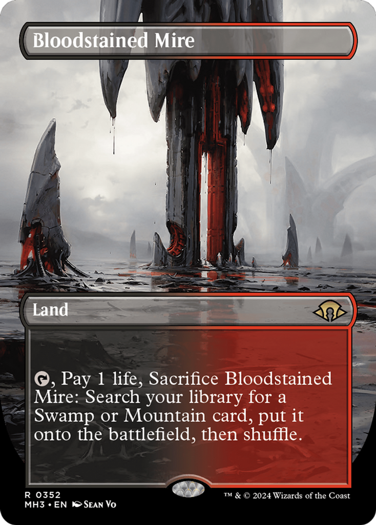 6f941fee-aea1-4afb-ada4-7bbab39c2f6c__31286_1024x1024.png Bloodstained Mire (Borderless) - Modern Horizons 3 (MH3) - Image 1