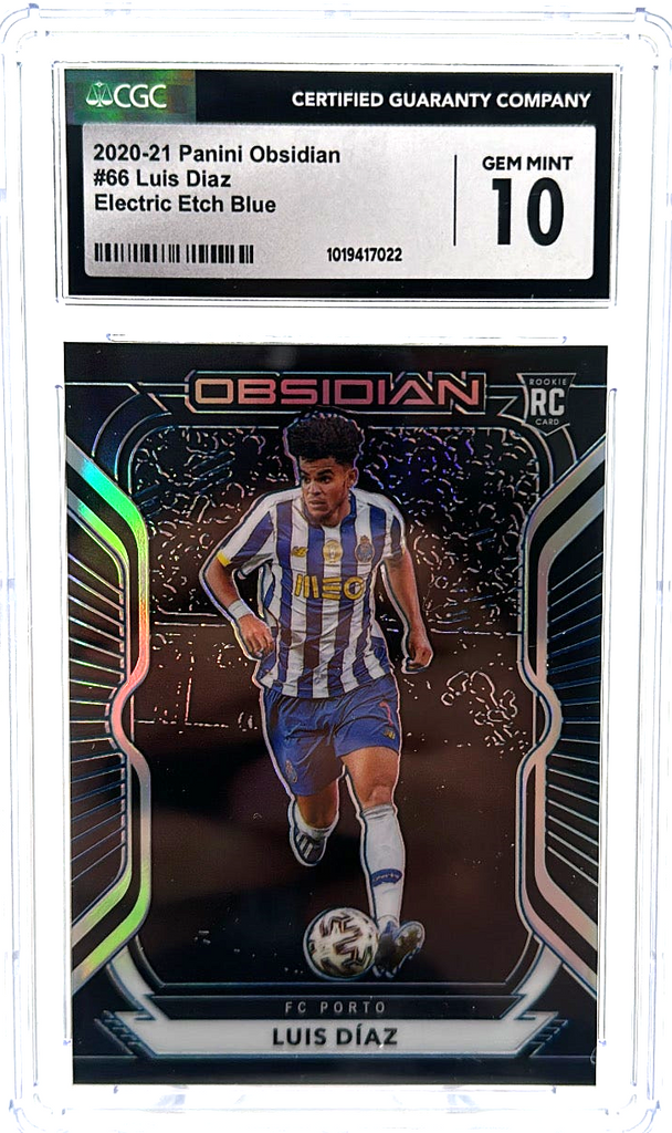 A93BA9CD-F28F-4CF5-9A5A-7BAEA176F001_64960cdc-f723-4e96-b1e5-e6a16f2a0f42_1024x1024-2.png 2020-21 Panini Obsidian - Luis Diaz 66 - Electric Etch Blue /30 - CGC 10 - Image 1