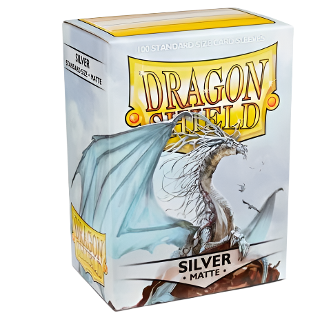 AT-11008_l_1024x1024.png Dragon Shield Sleeves: Silver Matte (Box Of 100) - Image 1