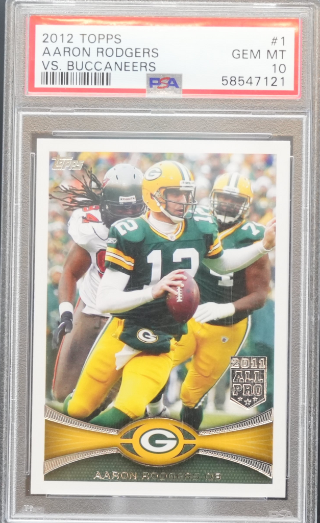 DSC00116_1024x1024-2.png 2012 Topps - Aaron Rodgers 1 - VS. Buccaneers - PSA 10 - Image 1