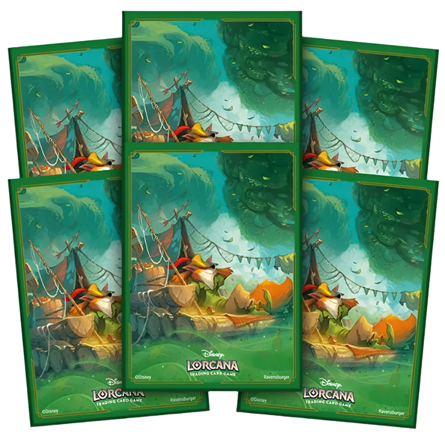 DisneyLorcanaCardSleeves-RobinHood_65-Pack_1024x1024.png Disney Lorcana - Card Sleeves - Robin Hood (65-Pack) - Image 1