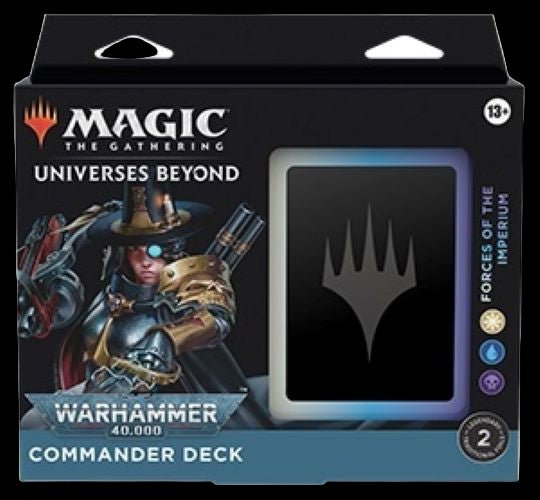 ForcesoftheImperium_ffd27971-05fa-4081-bb90-63eda48c4dec_1024x1024.jpg Universes Beyond: Warhammer 40,000 - Forces of the Imperium Commander Deck - Image 1