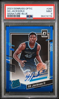 G1GBop-6FEywAig3YZUZqQSmall_1024x1024-2.png 2023 Panini Donruss Optic - GG Jackson II 260 - Rated Rookie Blue Auto /49 - PSA 9 - Image 1