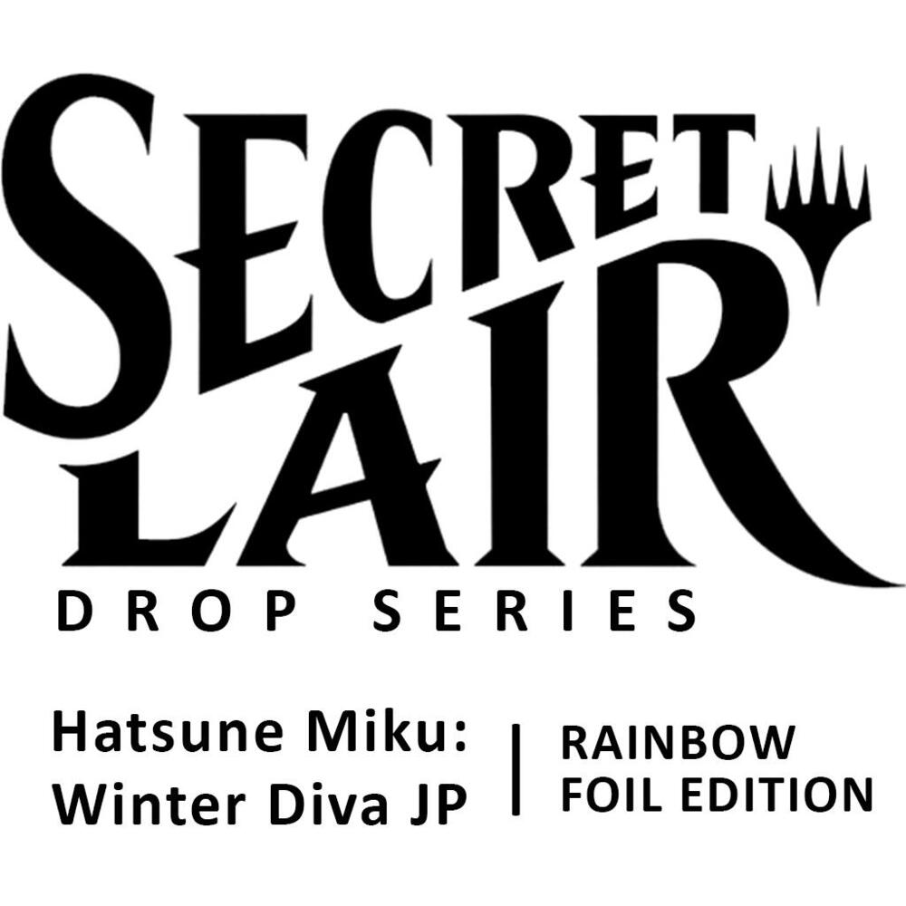 Hatsunemikujpfoil_1024x1024.png Secret Lair Drop: Secret Lair x Hatsune Miku: Winter Diva JP - Rainbow Foil Edition - Secret Lair Drop Series (SLD) - Image 1