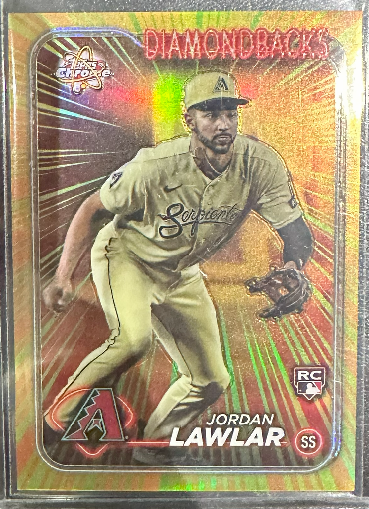 IMG-7864_1024x1024-1.png 2024 Topps Chrome - Jordan Lawlar RR-13 - Radiating Rookie - Image 1