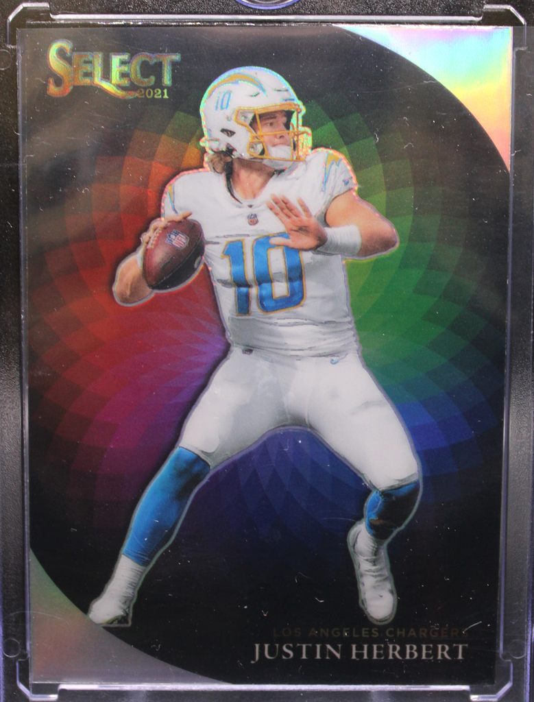 IMG_0700_1_1024x1024-1.png 2021 Panini Select Football - Justin Herbert CW-7 - Color Wheel - Image 1