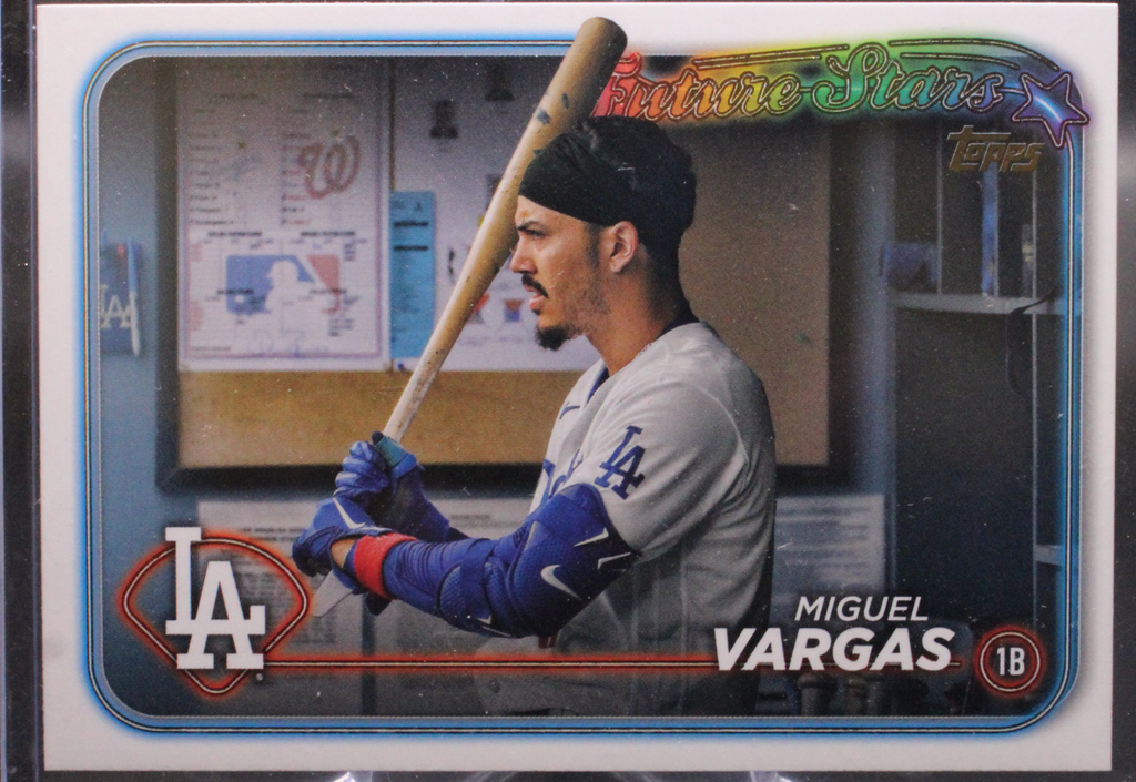IMG_0744_1024x1024-1.png 2024 Topps Series 2 - Miguel Vargas 541 - Gold Mirror - Image 1