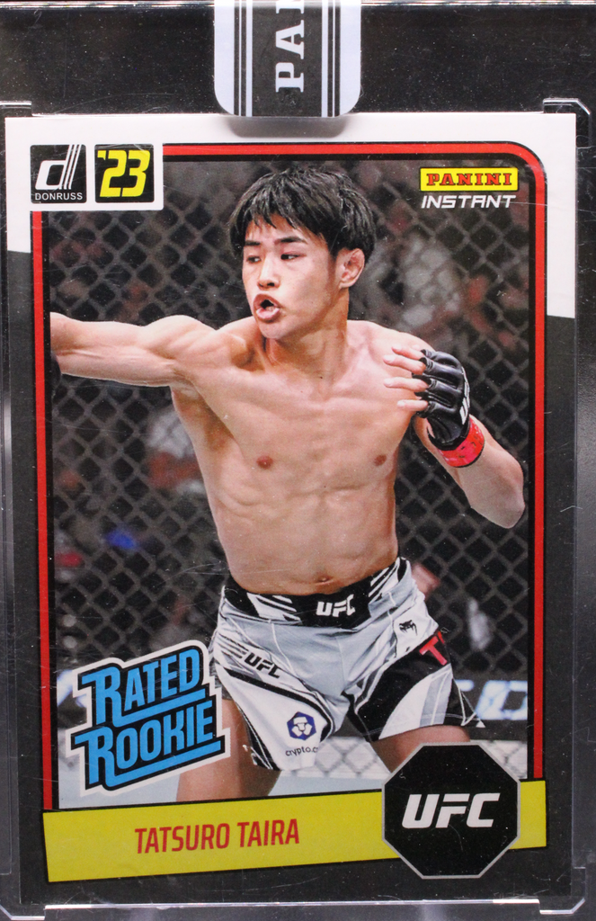 IMG_0836_2f39b587-a2a8-4dcd-abca-12b781ca6737_1024x1024-1.png 2023 Panini Instant UFC - Tatsuro Taira RR-35 - Rated Rookie Retro Black 1/1 - Image 1