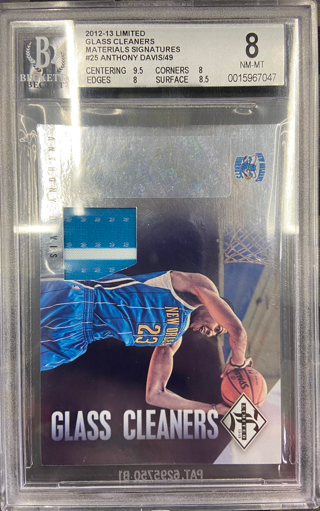 IMG_5738_1024x1024-1.png 2012-13 Panini Limited - Anthony Davis 25 - Glass Cleaners Materials Signatures /49 - BGS Beckett 8 / 10 - Image 1