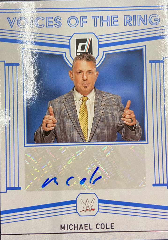 IMG_5743_1024x1024-1.png 2023 Panini Chronicles Donruss WWE - Michael Cole - Voices of The Ring Autograph #VR-MCL - Image 1