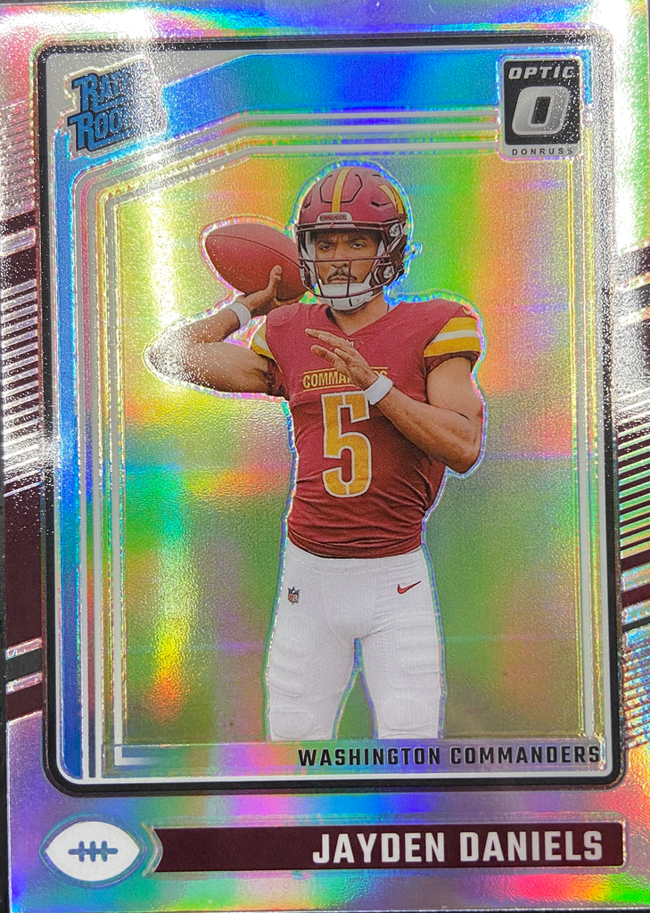 IMG_5759_1024x1024-1.png 2024 Panini Donruss Optic - Jayden Daniels Rated Rookie Holo No. 248 - Image 1