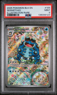 JOA5fpH6AECbG34MxFOsPgSmall_1024x1024.png Seismitoad 105/086 Black Bolt - 2025 Pokemon - PSA 9 - Image 1