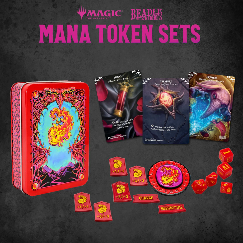MTGManaTinsnewmarketingimages_24_1024x1024.png MTG: Red Mana Metal Token Set - Beadle & Grimm's - Image 1