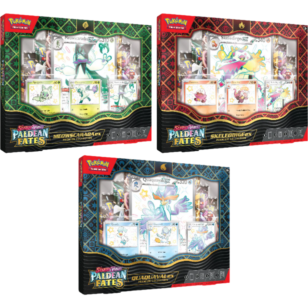 Pokemon_TCG_Scarlet_VioletPaldean_Fates_Premium_Collection_Meowscarada_png_jpgcopy-scaled__21017_1024x1024.png Pokemon TCG: Scarlet & Violet - Paldean Fates Ex Premium Collection - Image 1