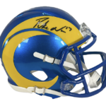 Puka Nacua Autographed  Los Angeles Rams Speed Mini Football Helmet (Fanatics)