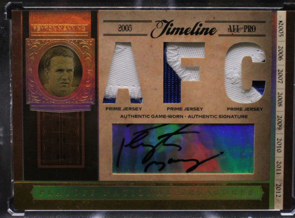 StoreSlabUploads-2024-10-03T131643.399_bede0fae-f87f-4ff0-8bf6-b475bfb544ef_1024x1024.png 2006 National Treasures Football - Peyton Manning TL-PM - Triple Prime Patch Auto /11 - Image 1