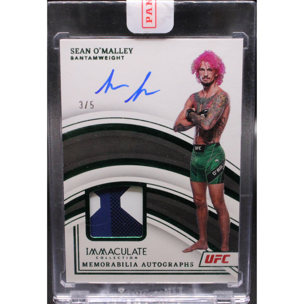 StoreSlabUploads-2024-10-09T181055.345_1024x1024-1.png 2022 Panini Immaculate UFC - Sean O'Malley MA-SOM - Green Mem Auto /5 - Image 1