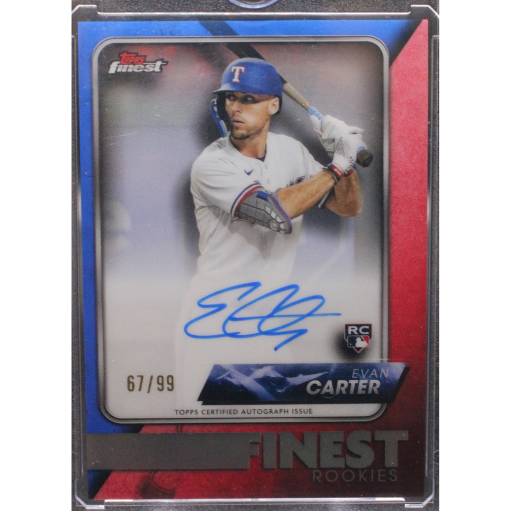 StoreSlabUploads-2024-10-22T160202.301_1024x1024.png 2024 Topps Finest - Evan Carter FR-EC - Finest Rookie Auto Blue /99 - Image 1