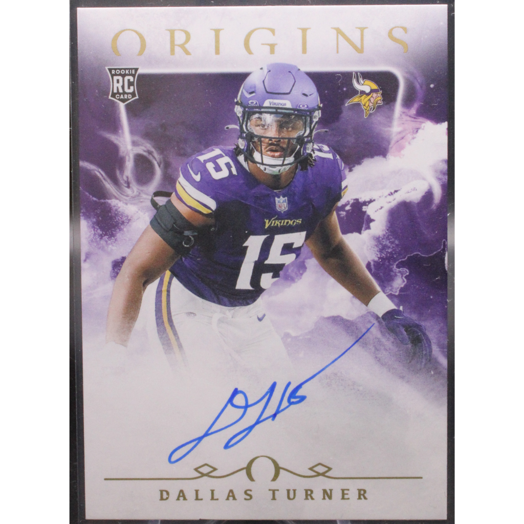 StoreSlabUploads-2024-10-22T165735.980_1024x1024.png 2024 Panini Origins Football - Dallas Turner - On Card Auto - Image 1