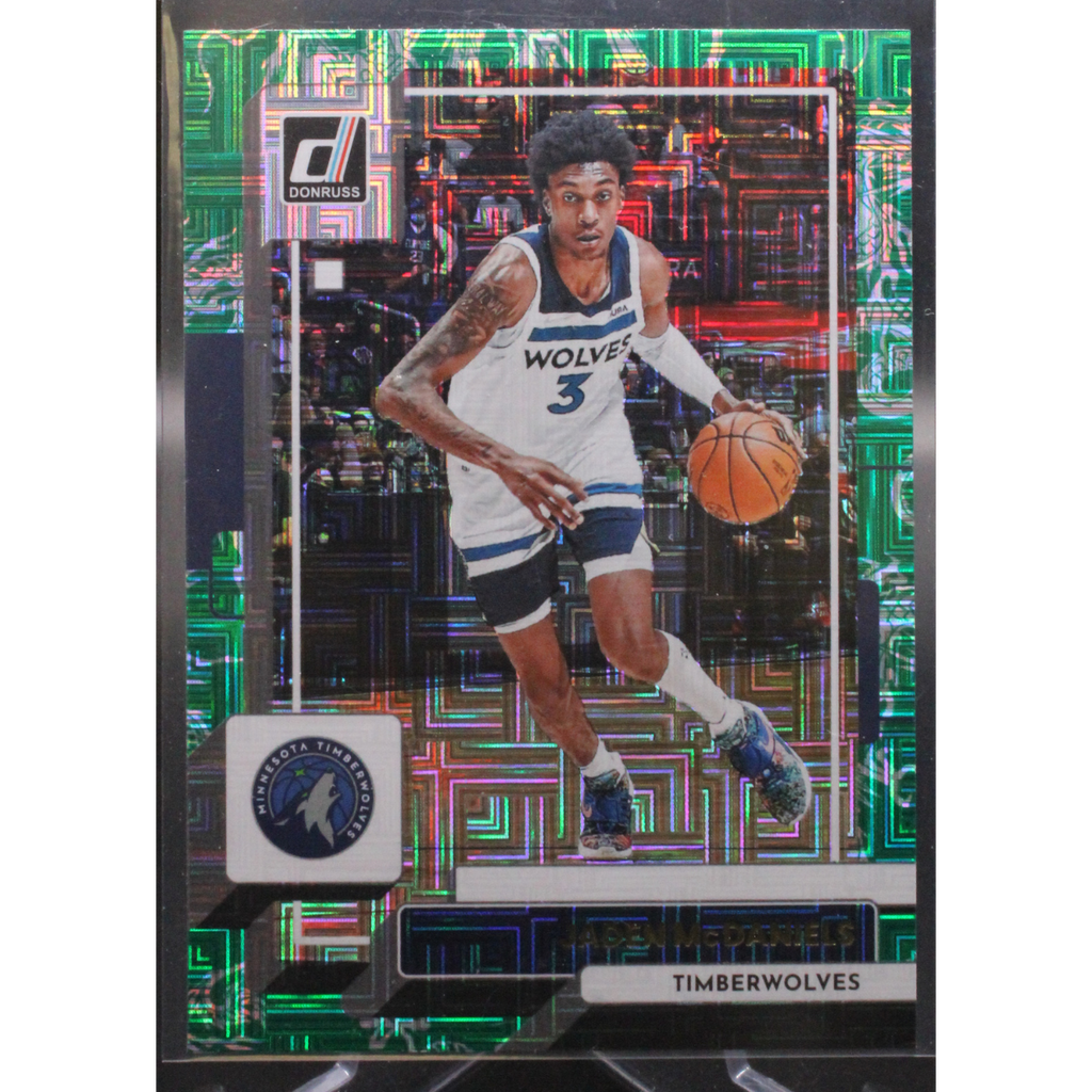 StoreSlabUploads-2024-12-11T130831.890_1024x1024.png 2022 Panini Donruss - Jaden McDaniels 98 - Dragon SP - Image 1